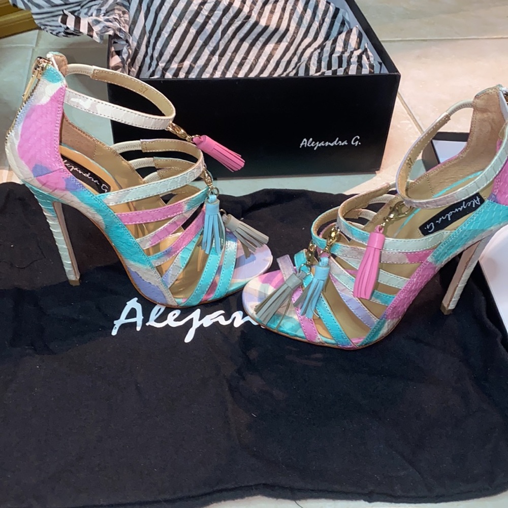 Alexandra G. Multi Color Heels